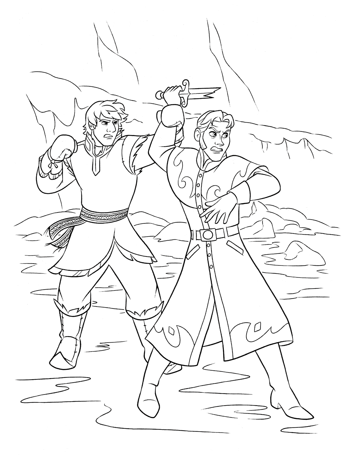 young kristoff coloring pages - photo #7