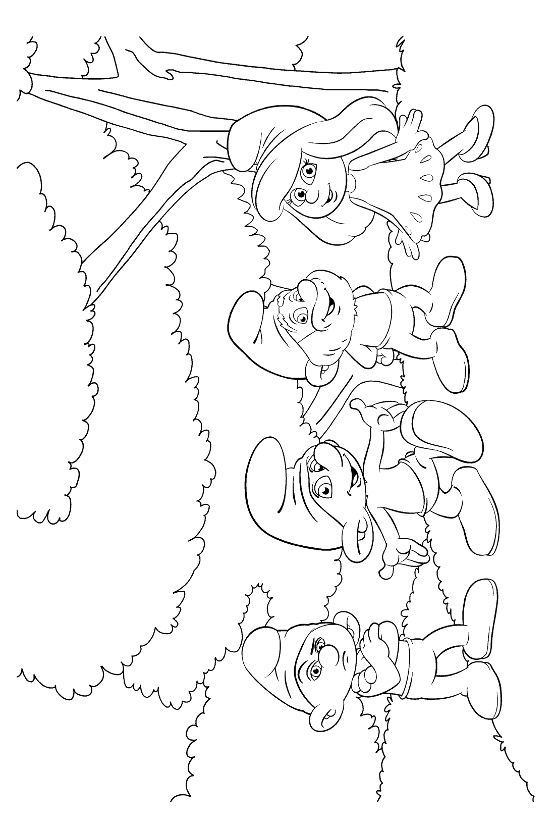 Coloring page - The Smurfs