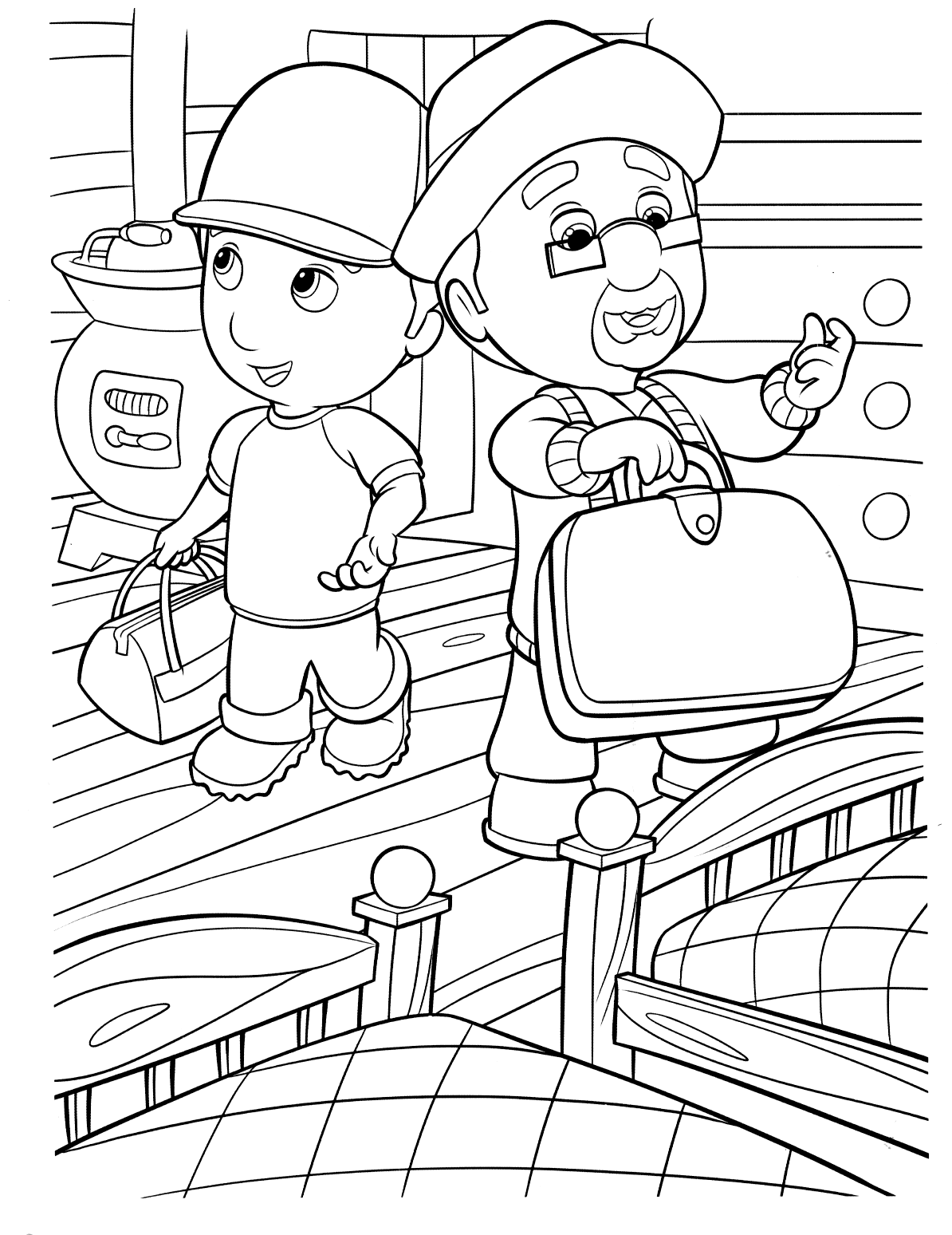 Coloring page - Old house