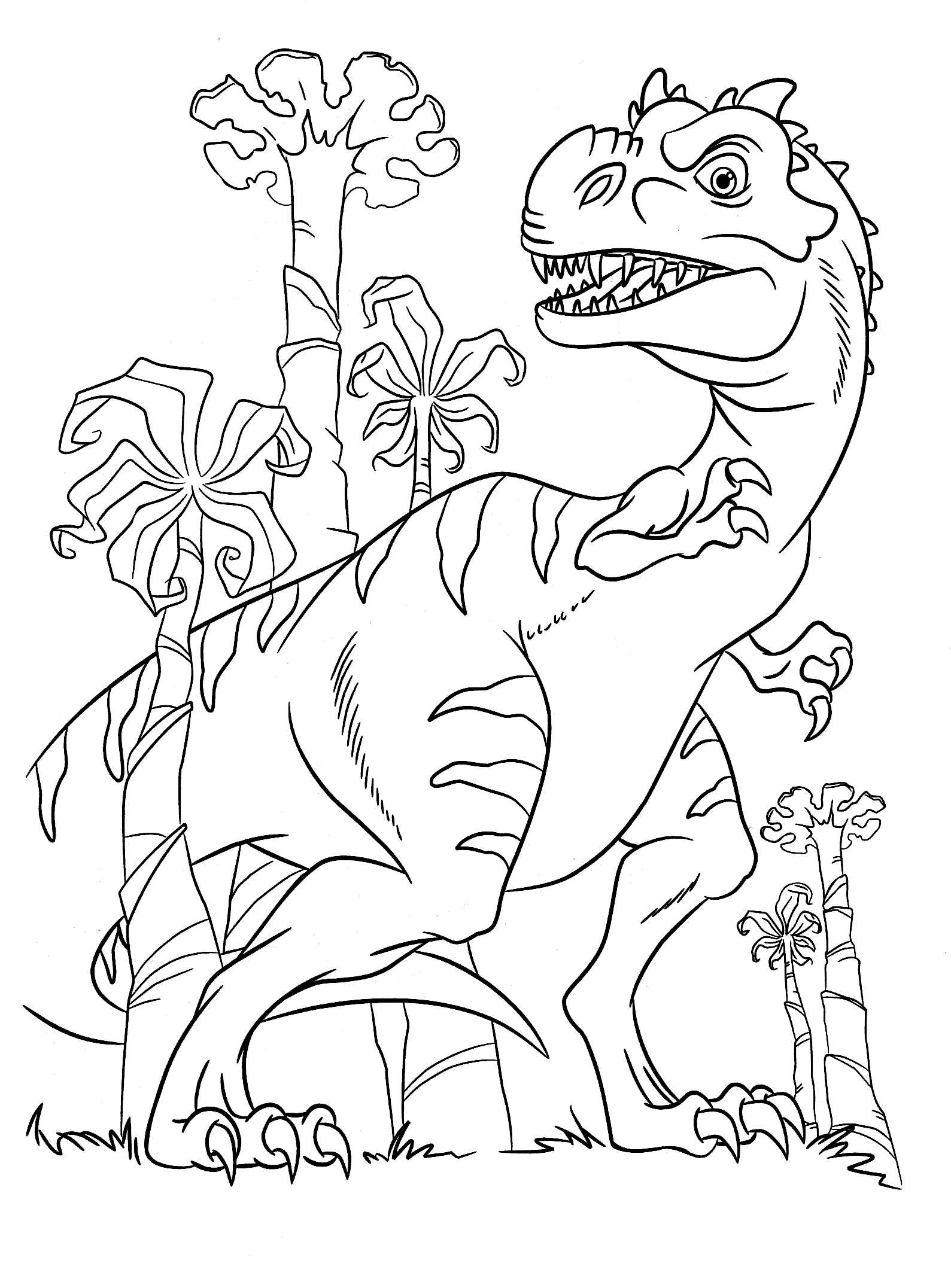 Coloring page - Dinosaur Mom