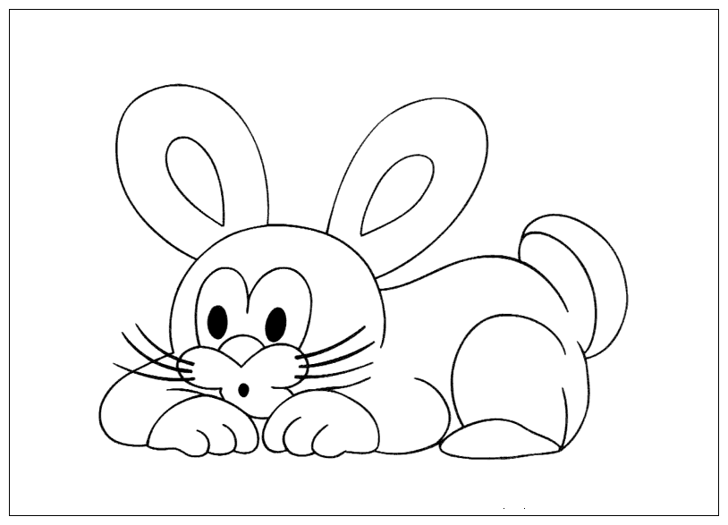 Coloring page - Little Rabbit
