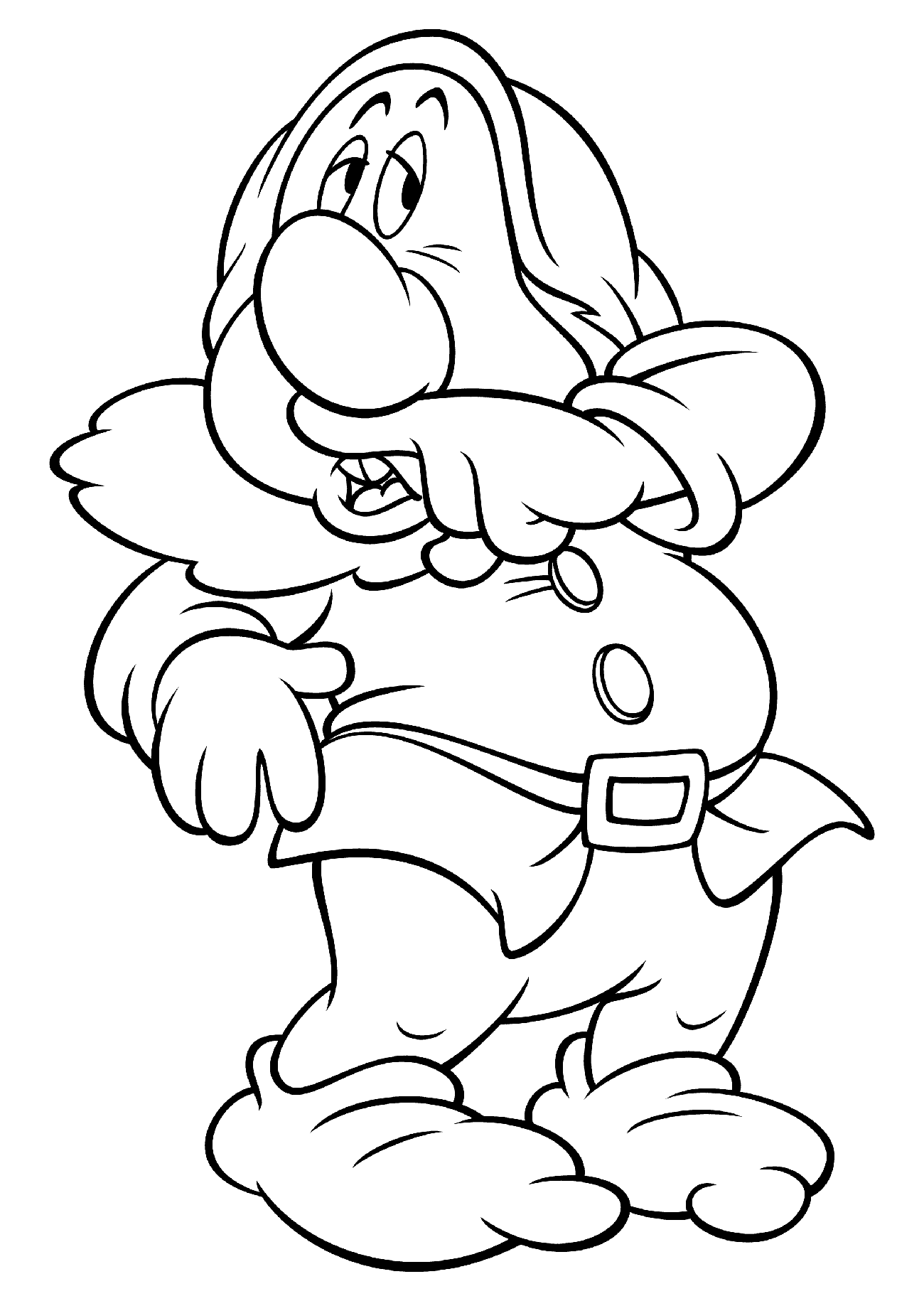 Coloring page Sneezy