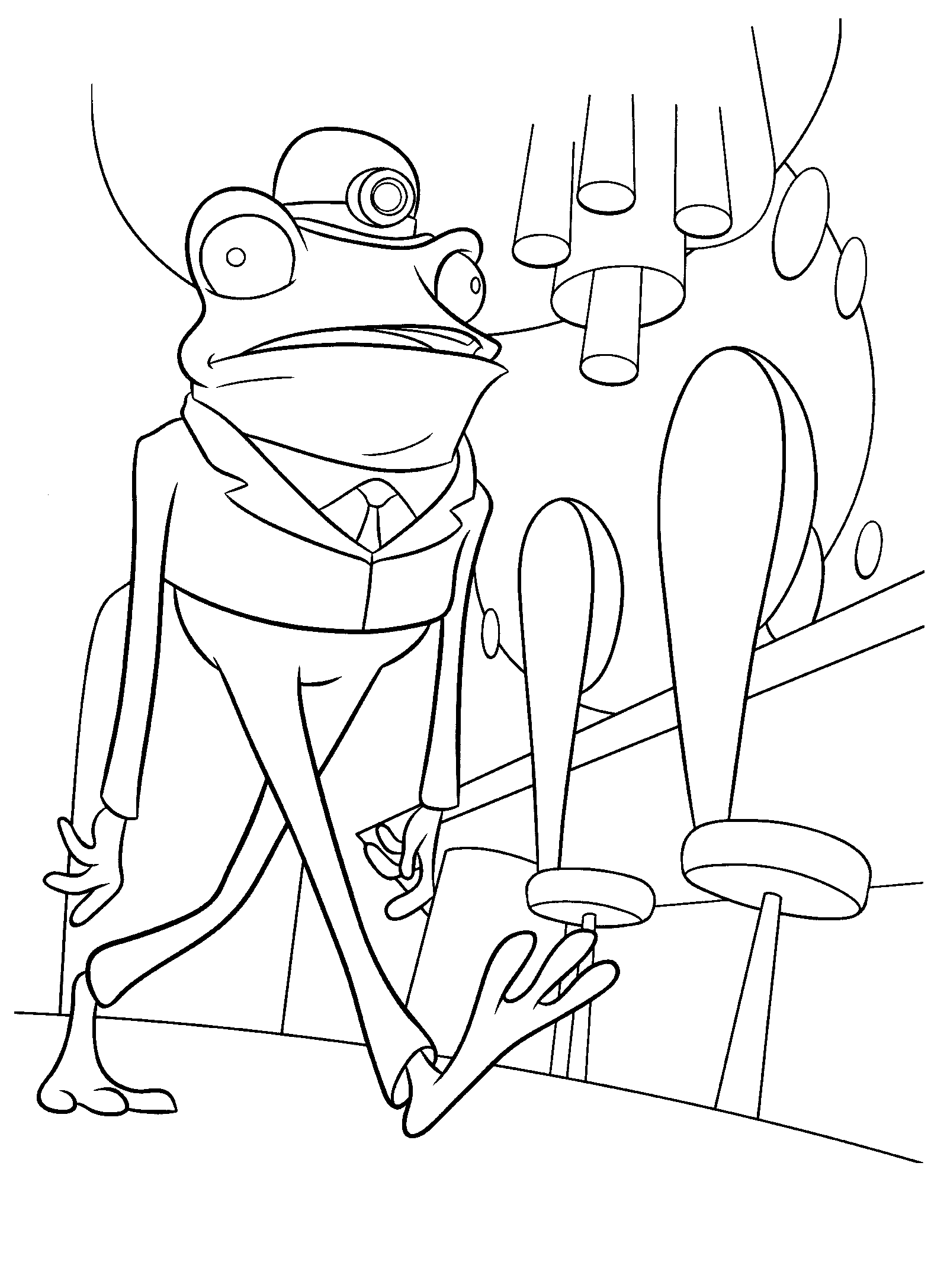 coloring page  frogzombies