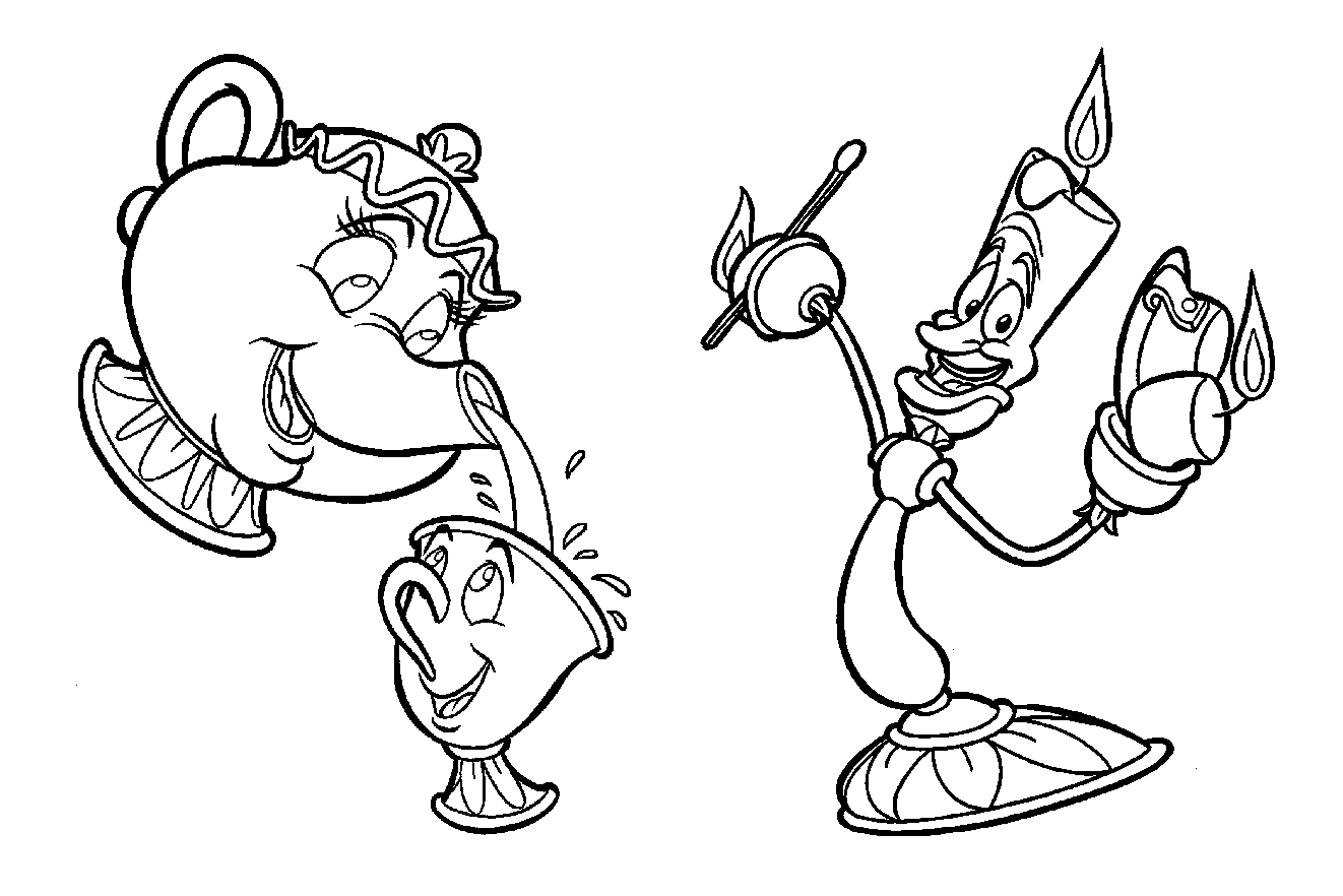 Coloring page - Servants of the enchanted Prince