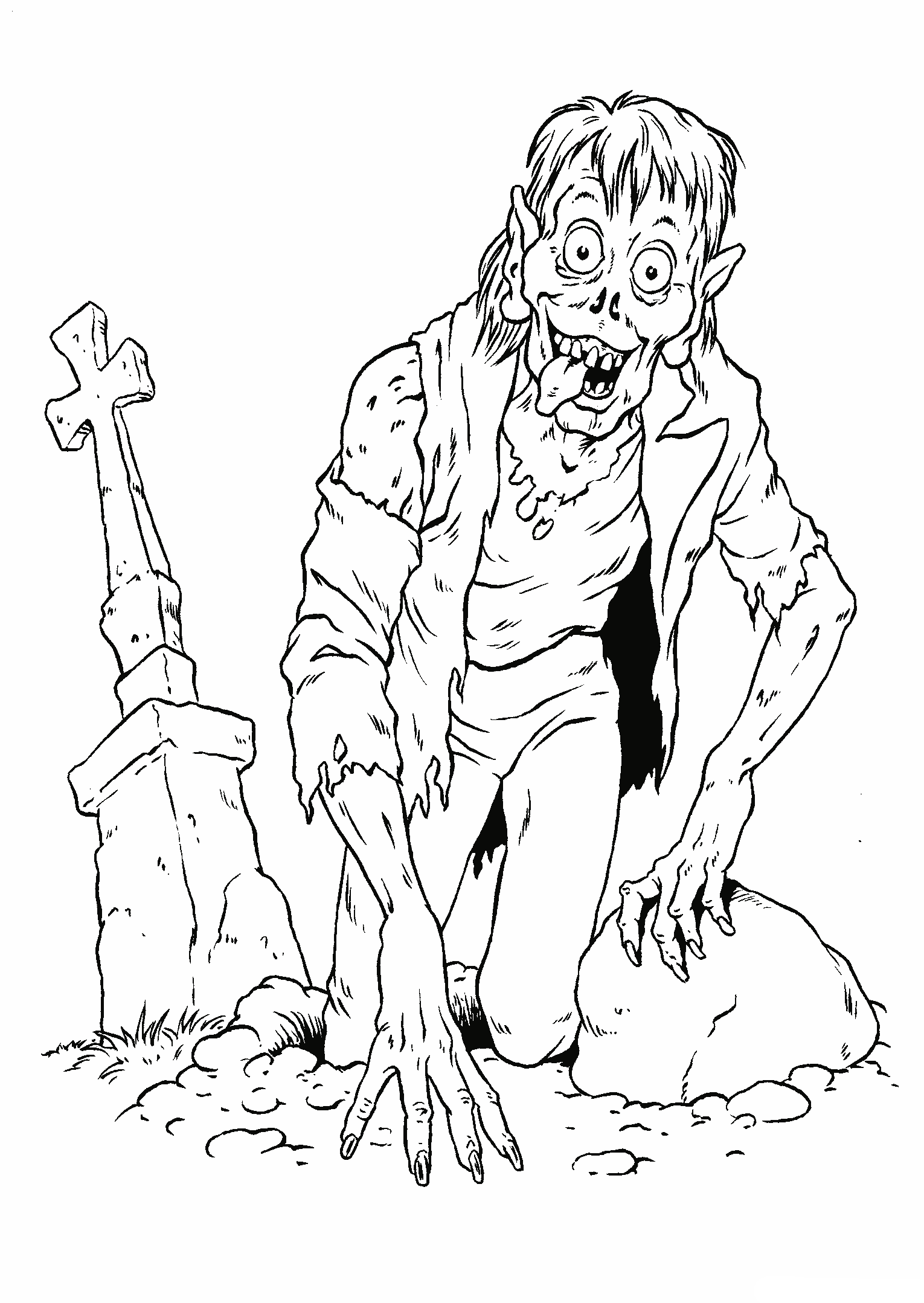 Coloring page   Zombie