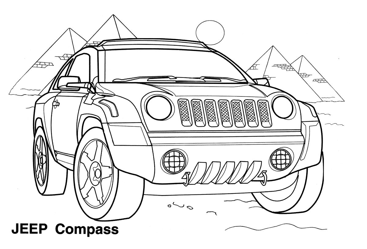 Coloring page - Jeep Compass