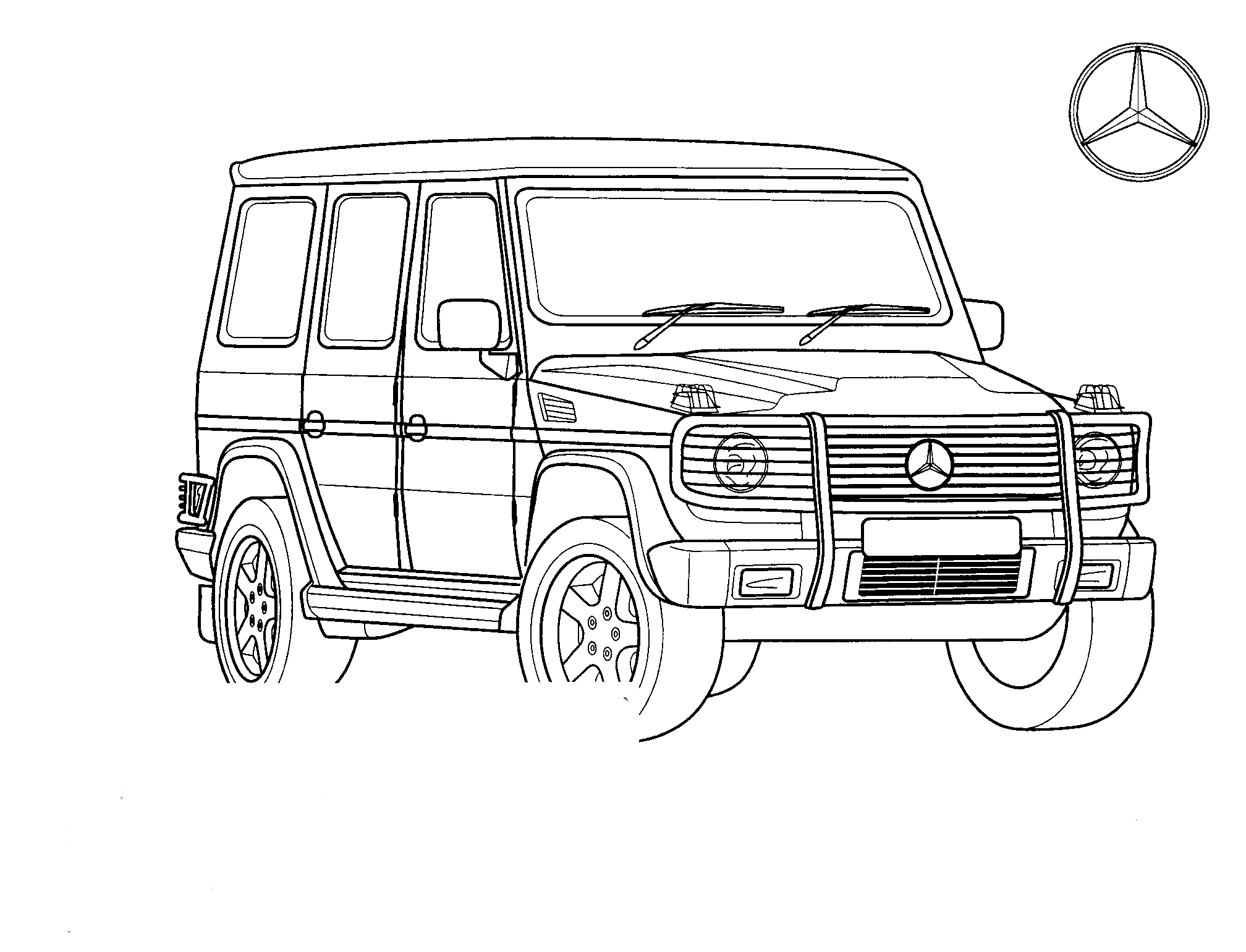 Coloring page - Jeep (Germany)