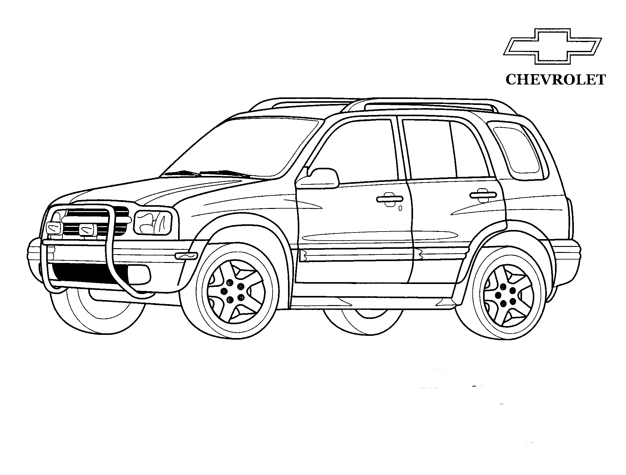 Coloring page - Jeep Chevrolet