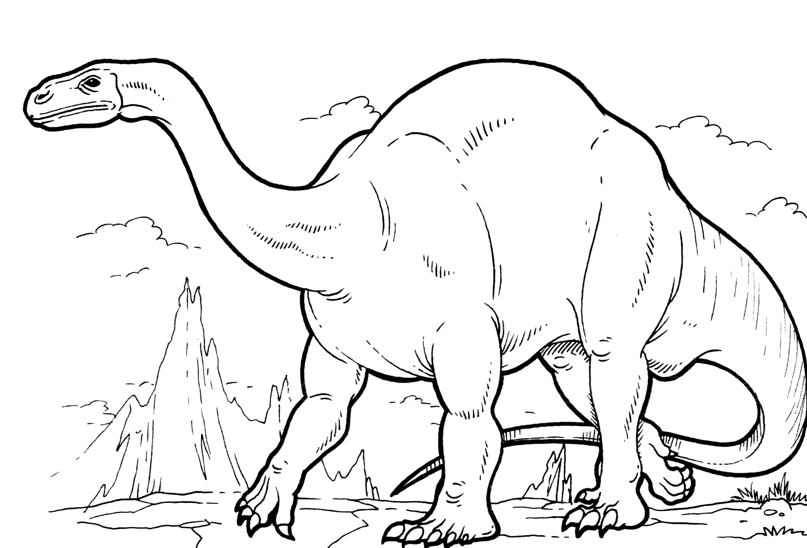 Coloring page - Plateosaurus