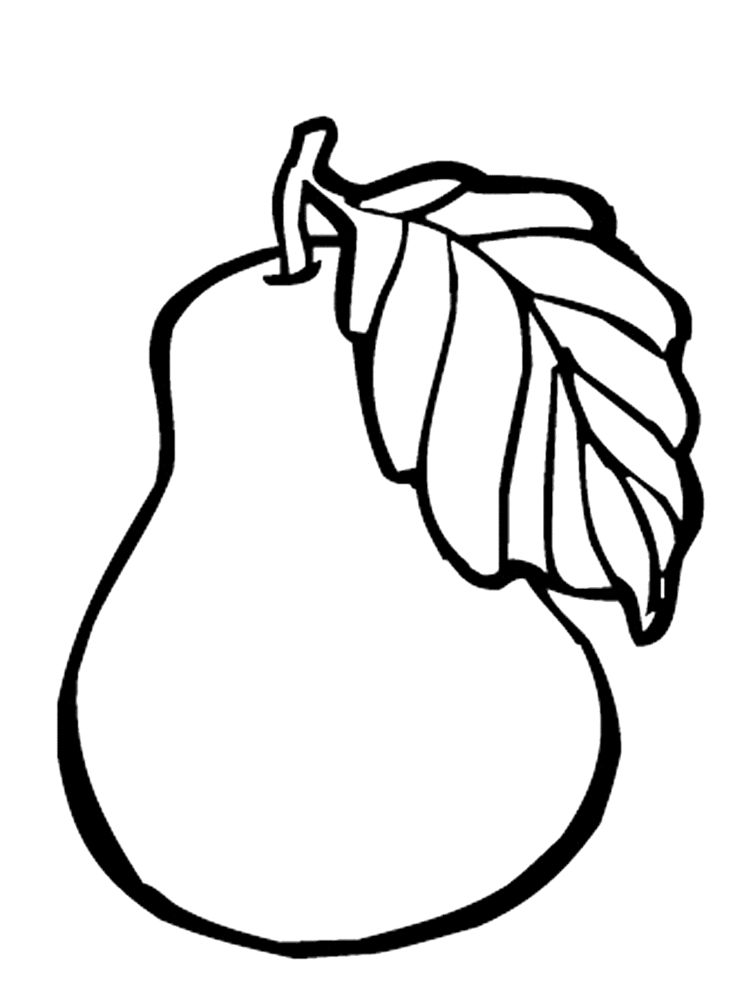 Coloring page - Sweet fruit on the tree