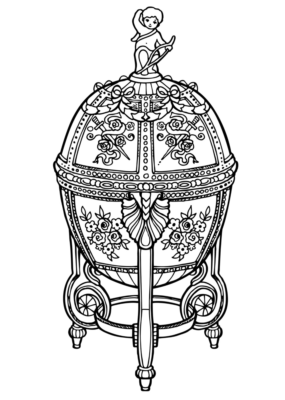 Coloring page - Faberge Egg