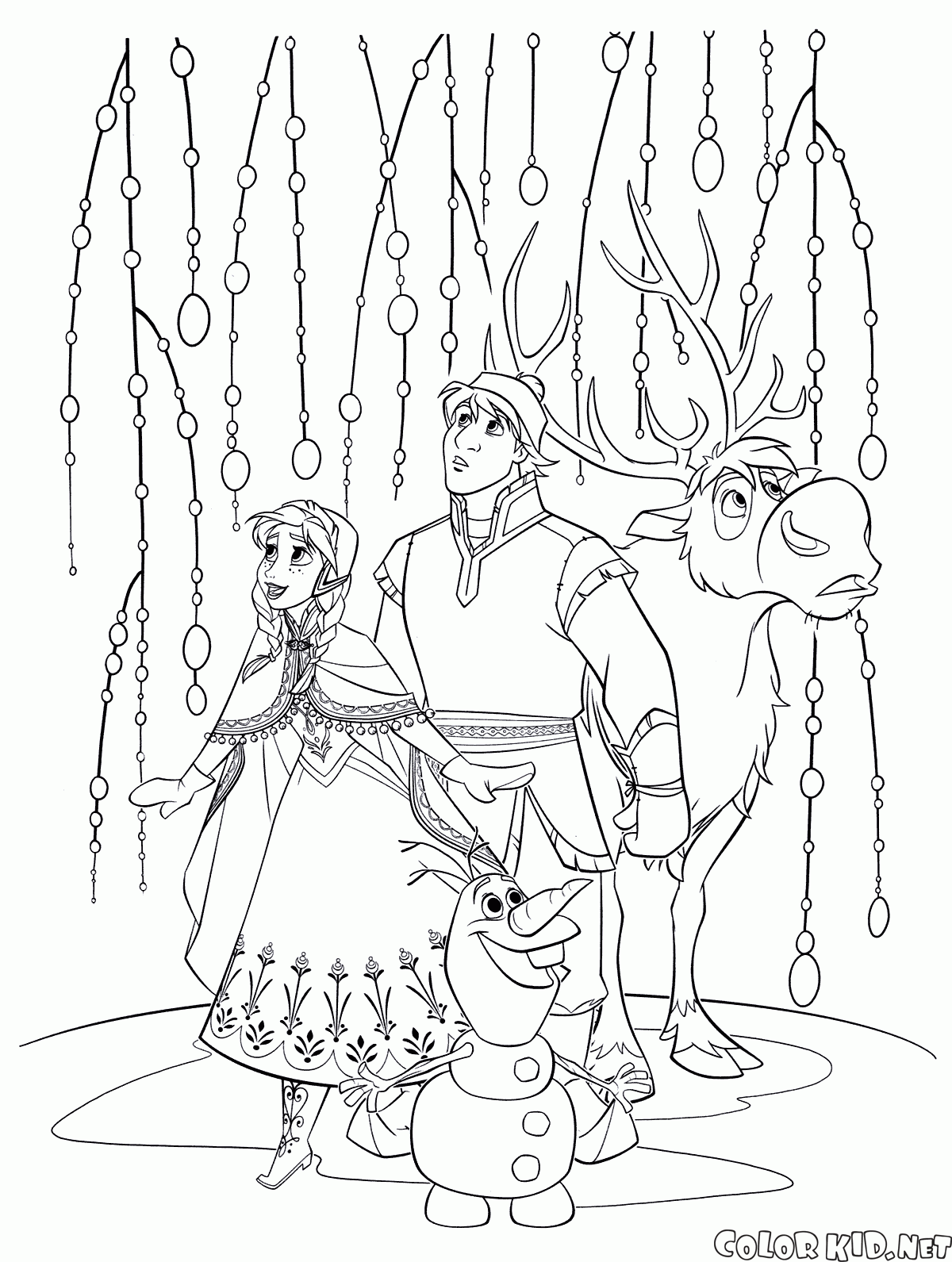 Coloring page - Queen Elsa of Arendelle