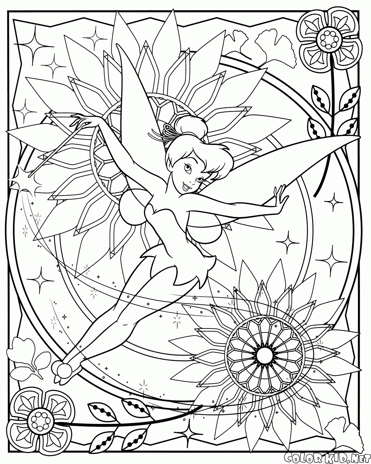 fairy garden coloring pages - photo #31