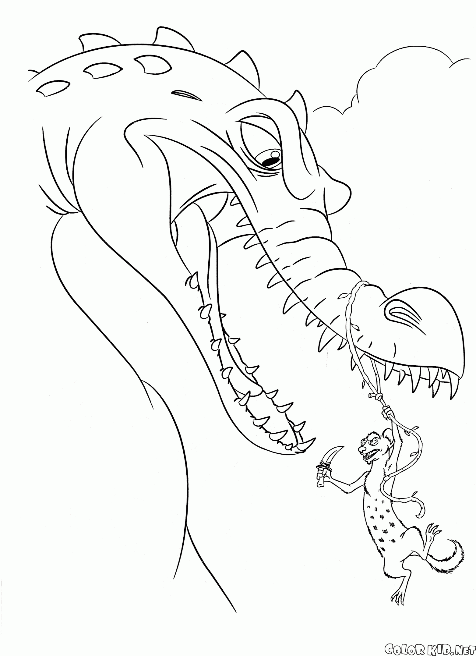 ice age coloring pages diego costa - photo #40