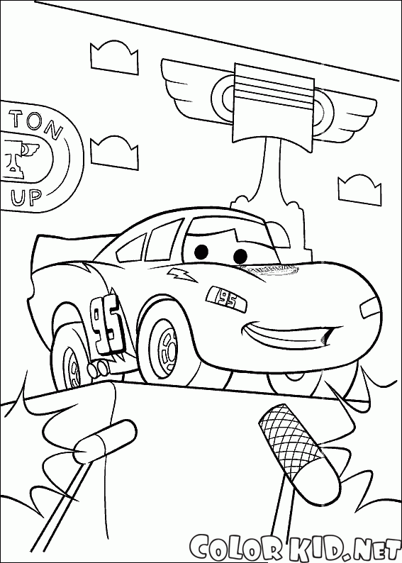 Coloring page - Winner McQueen