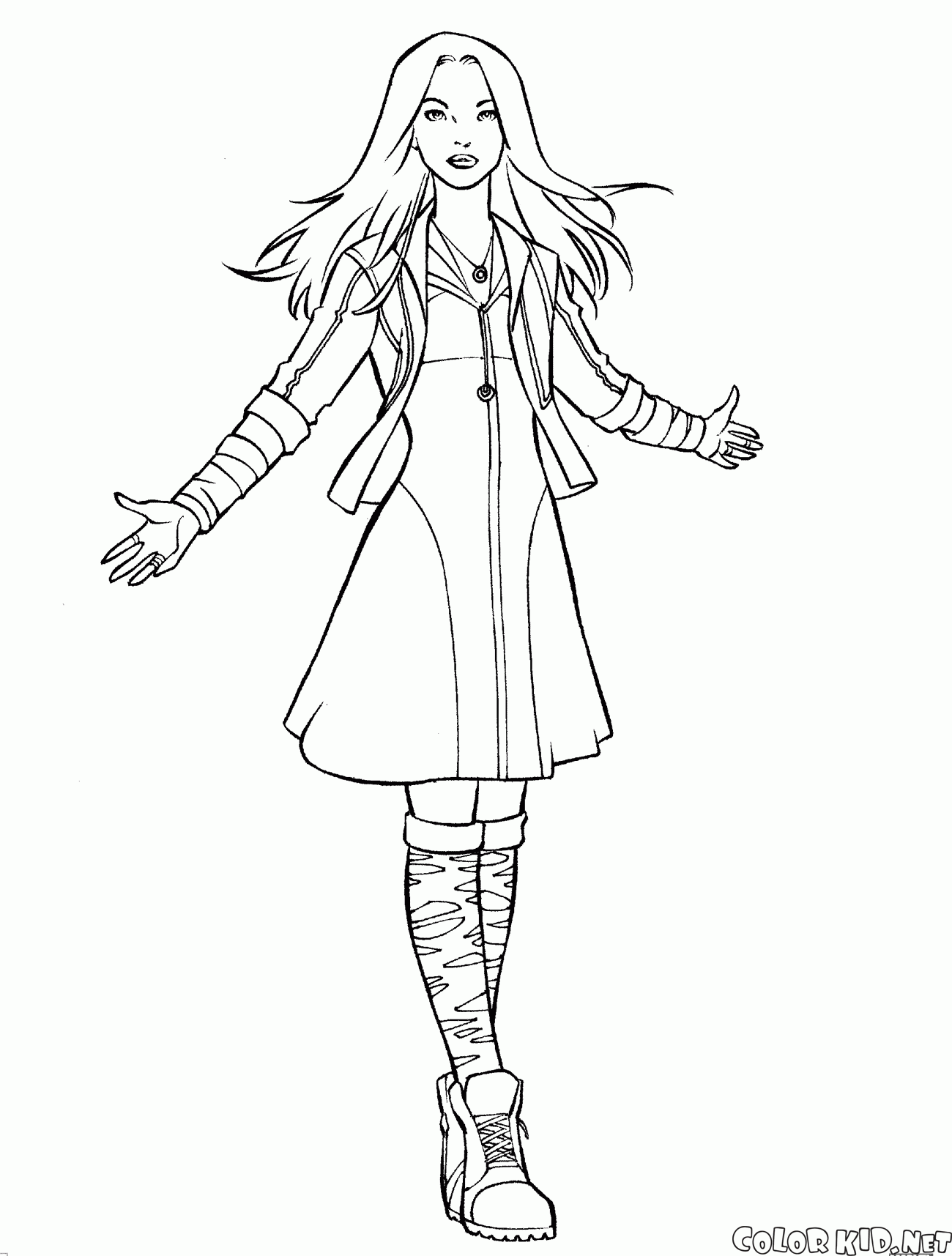 Coloring Pages Scarlet Witch | coloring page scarlet witch Coloring Pages Scarlet Witch | coloring page scarlet witch