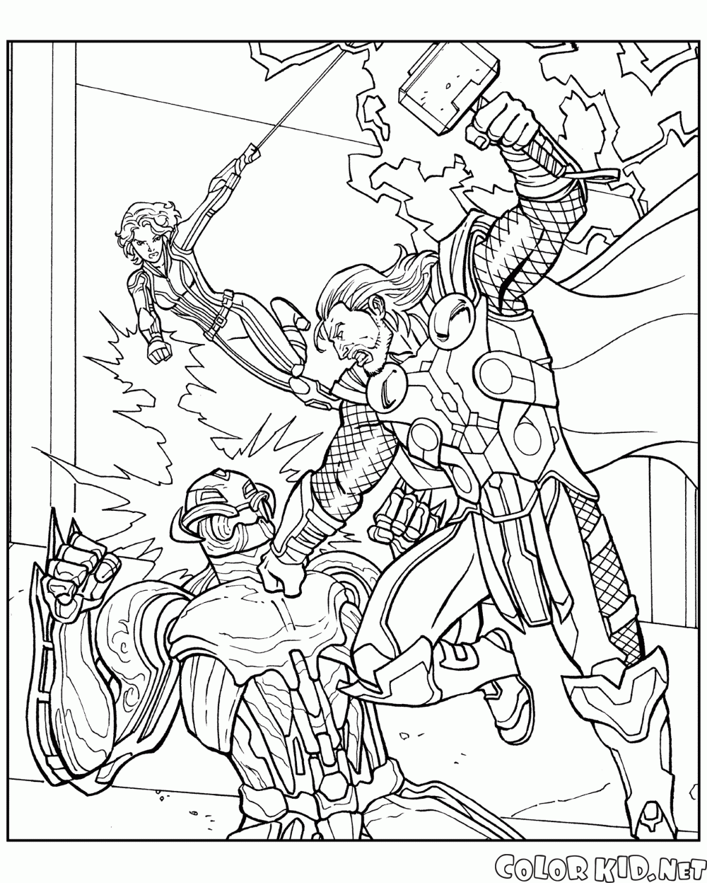 Coloring page - Scarlet Witch