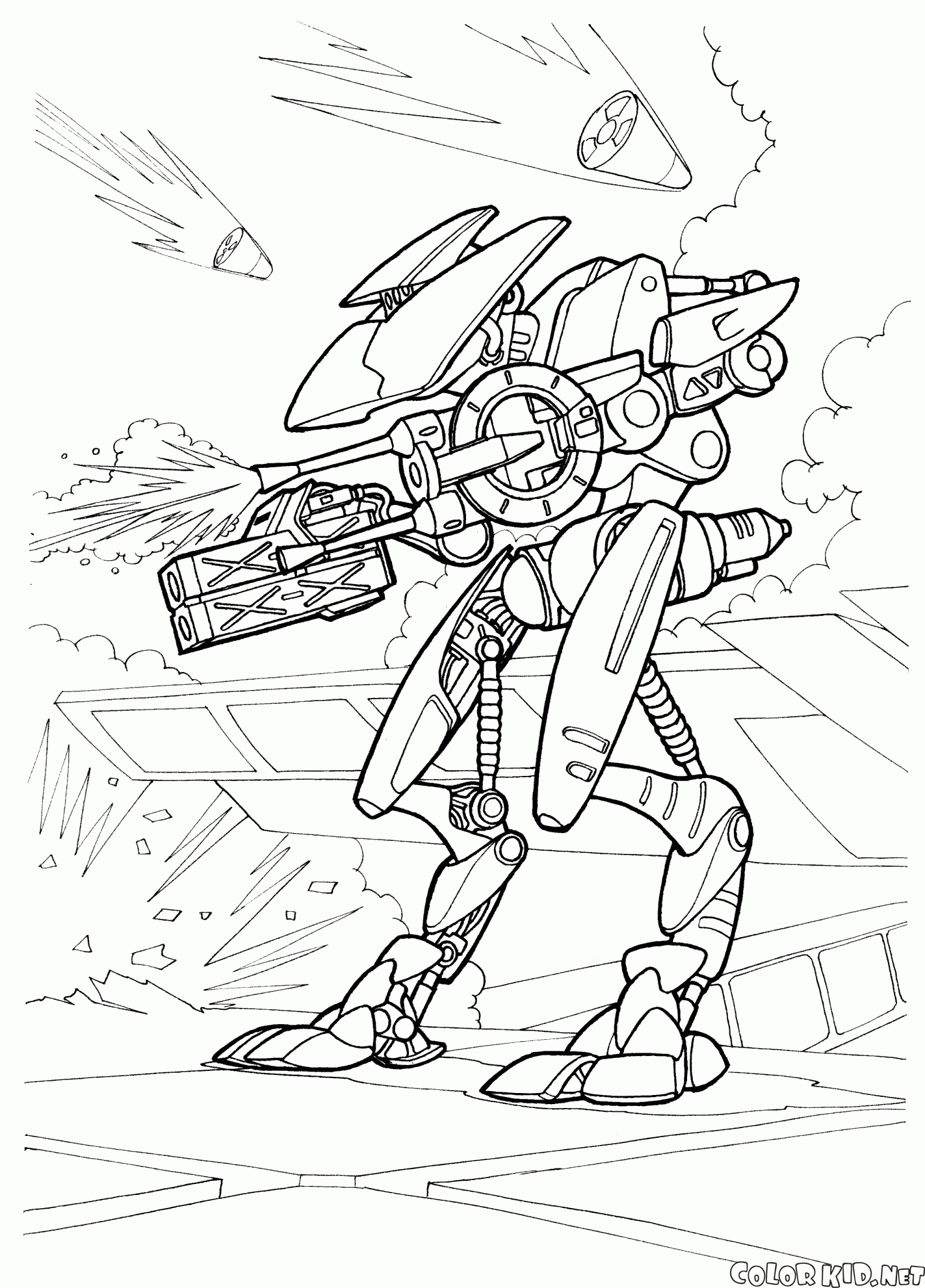 Walking War Robots Coloring Pages Coloring Pages