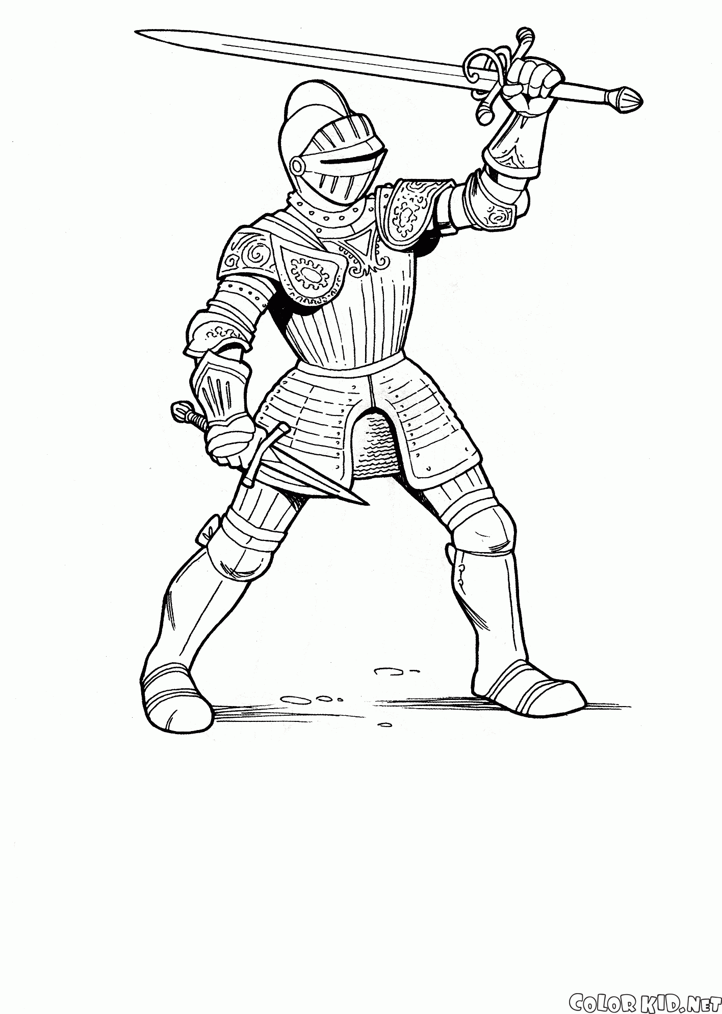 Coloring page - Knights armor