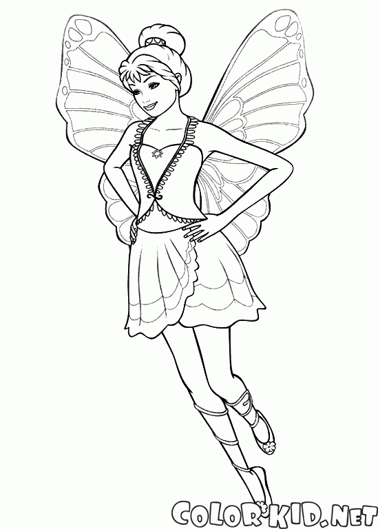 coloring page  fairy mistress