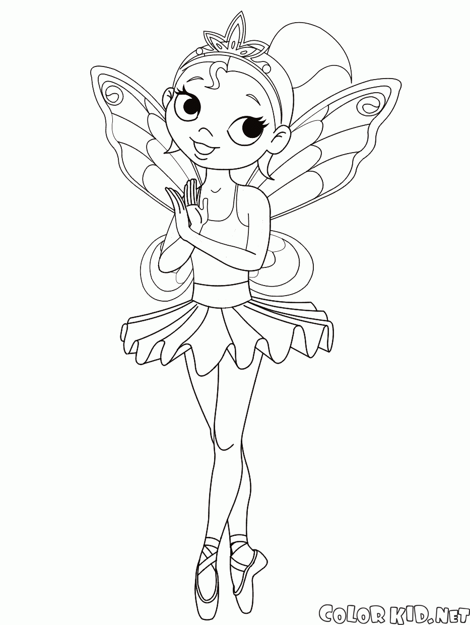 Coloring page - Barbie - ballerina