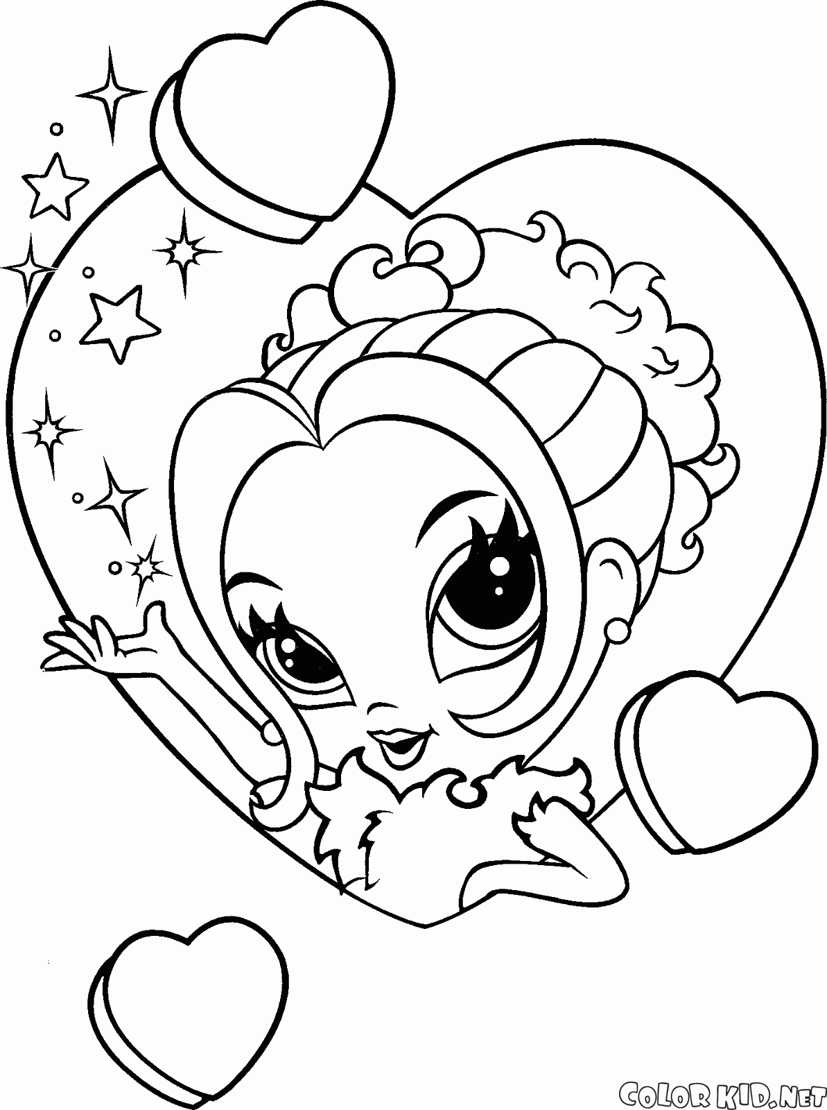 make up coloring pages for girls - photo #23