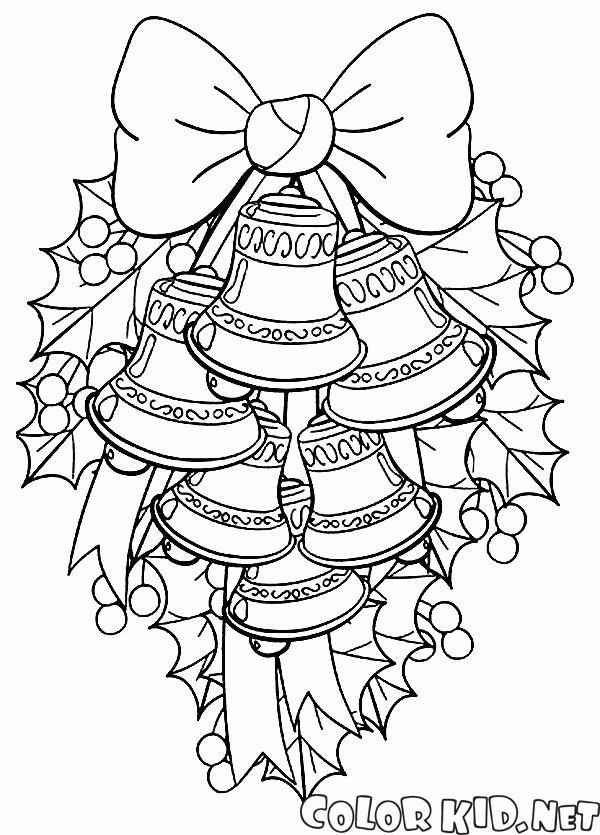Coloring page - Christmas decorations