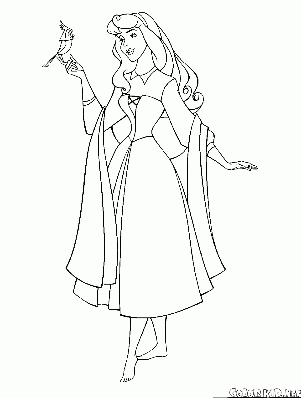 Coloring page   Sleeping Beauty