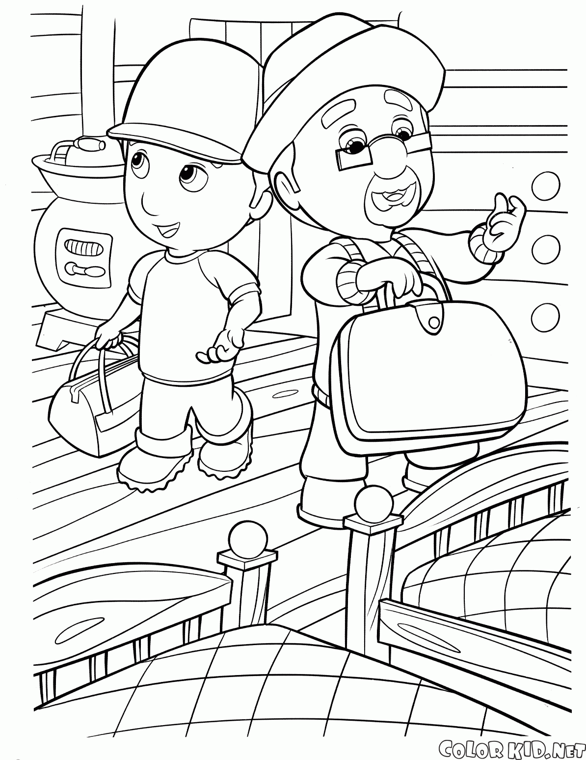 Coloring page - Handy Manny