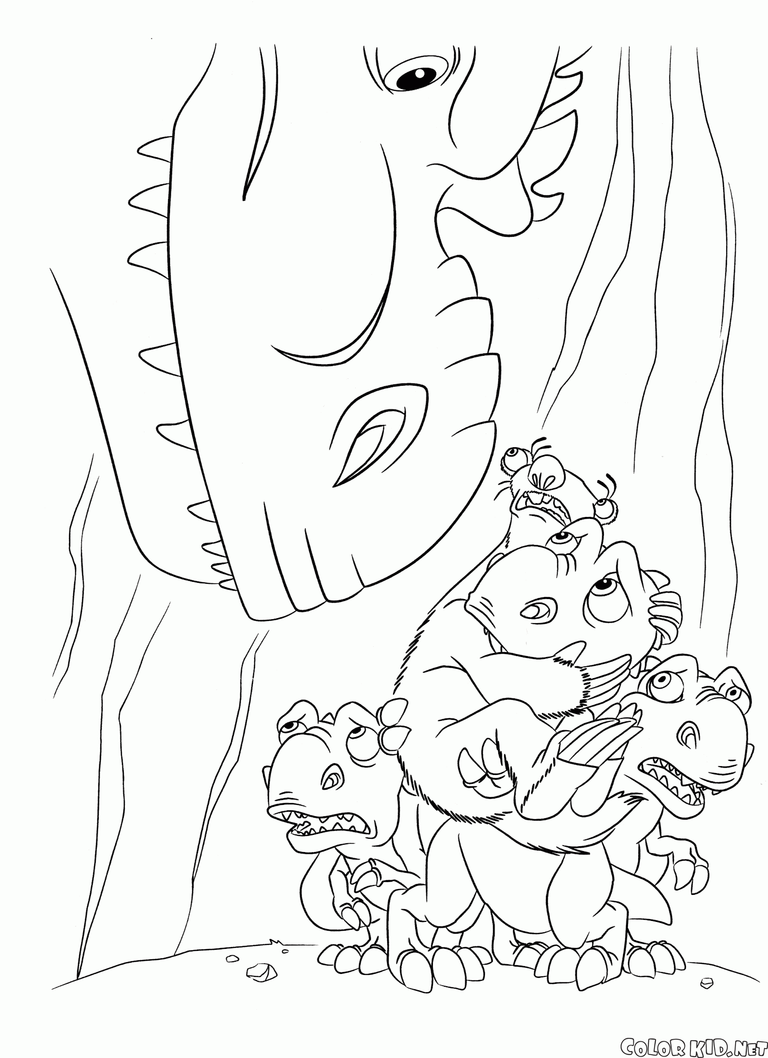 ice age coloring pages diego luna - photo #31