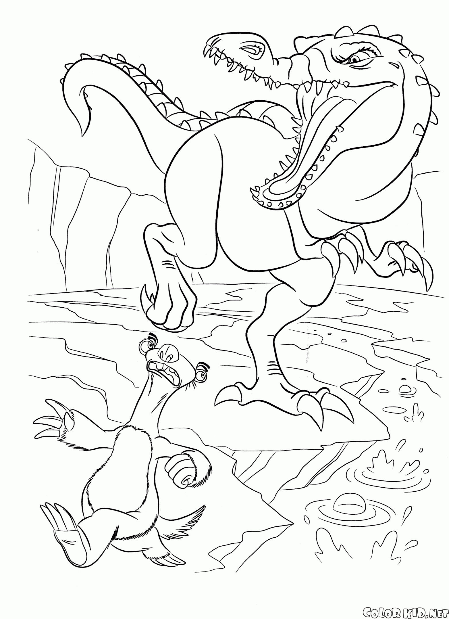 ice age 3 rudy coloring pages - photo #14