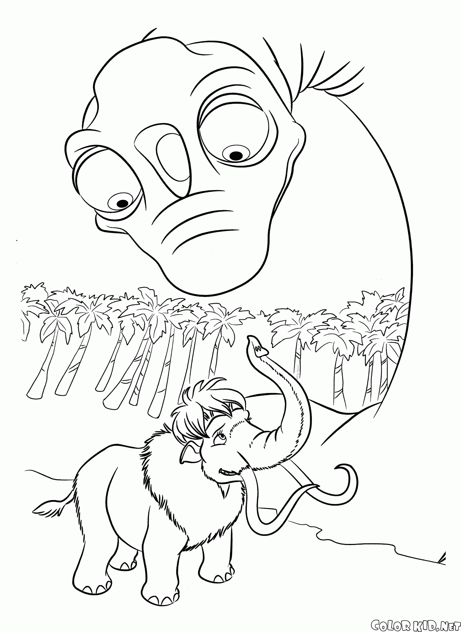 Coloring page - Ice Age: Dawn of the Dinosaurs