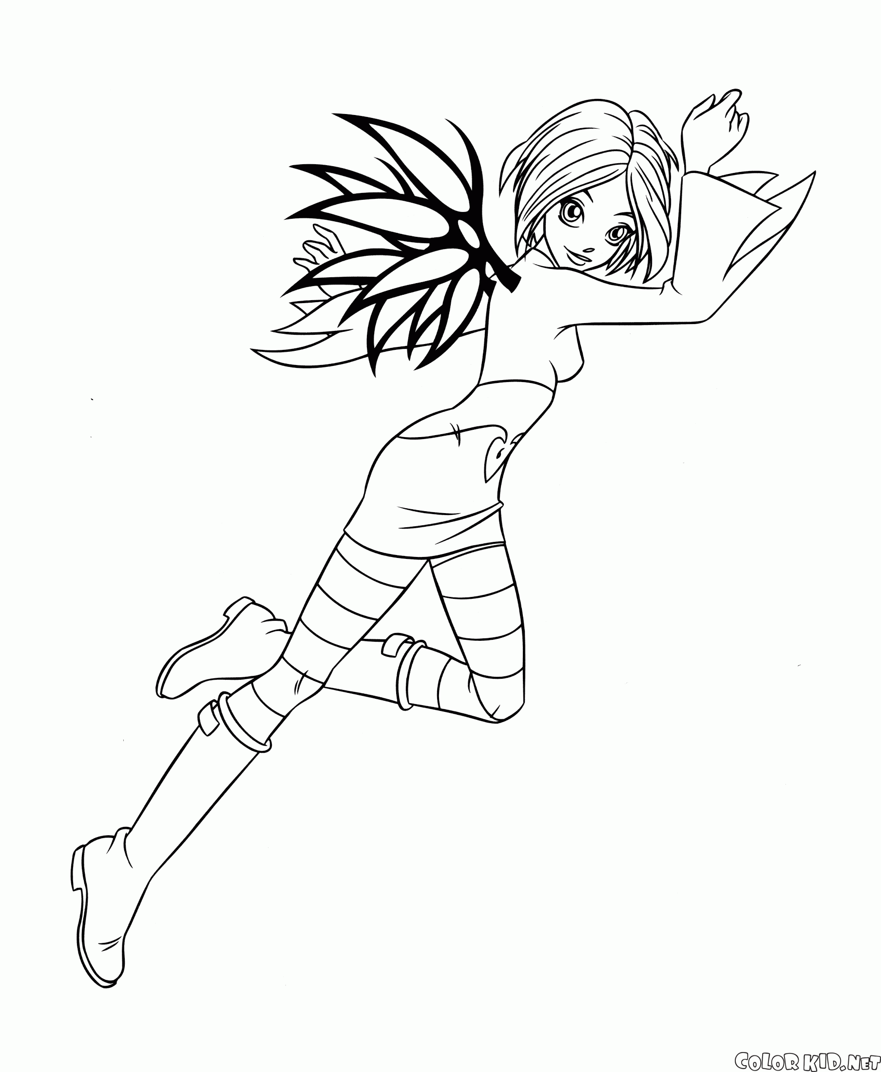 Coloring page - WITCH