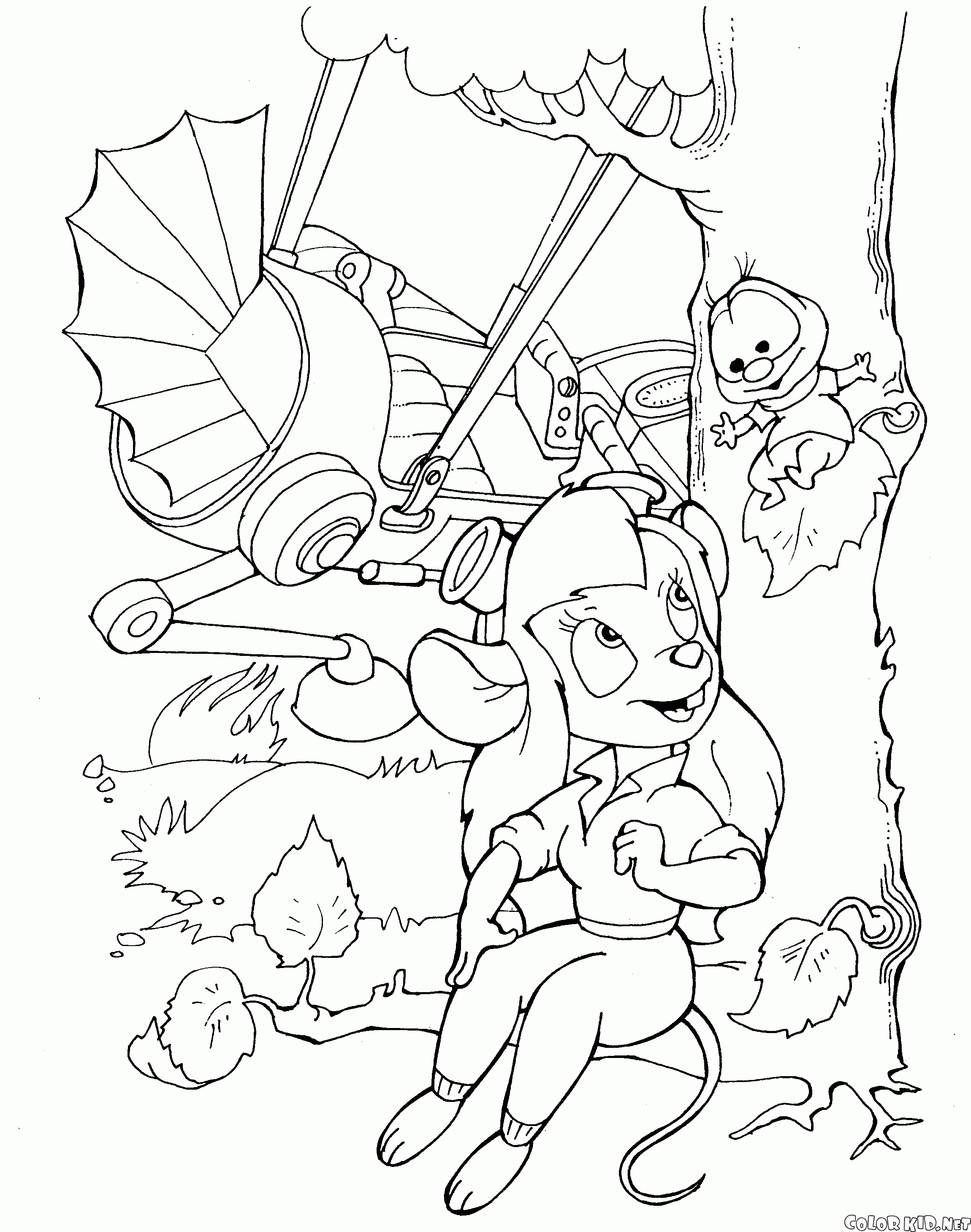 Coloring page - Chip and Dale Rescue Rangers