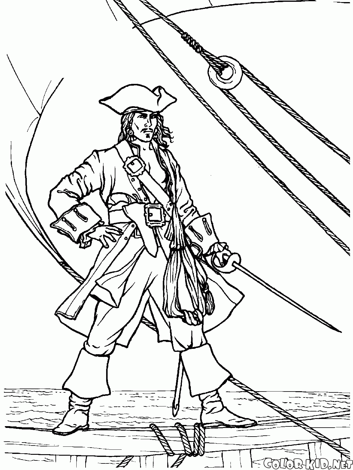 Coloring page - Pirates