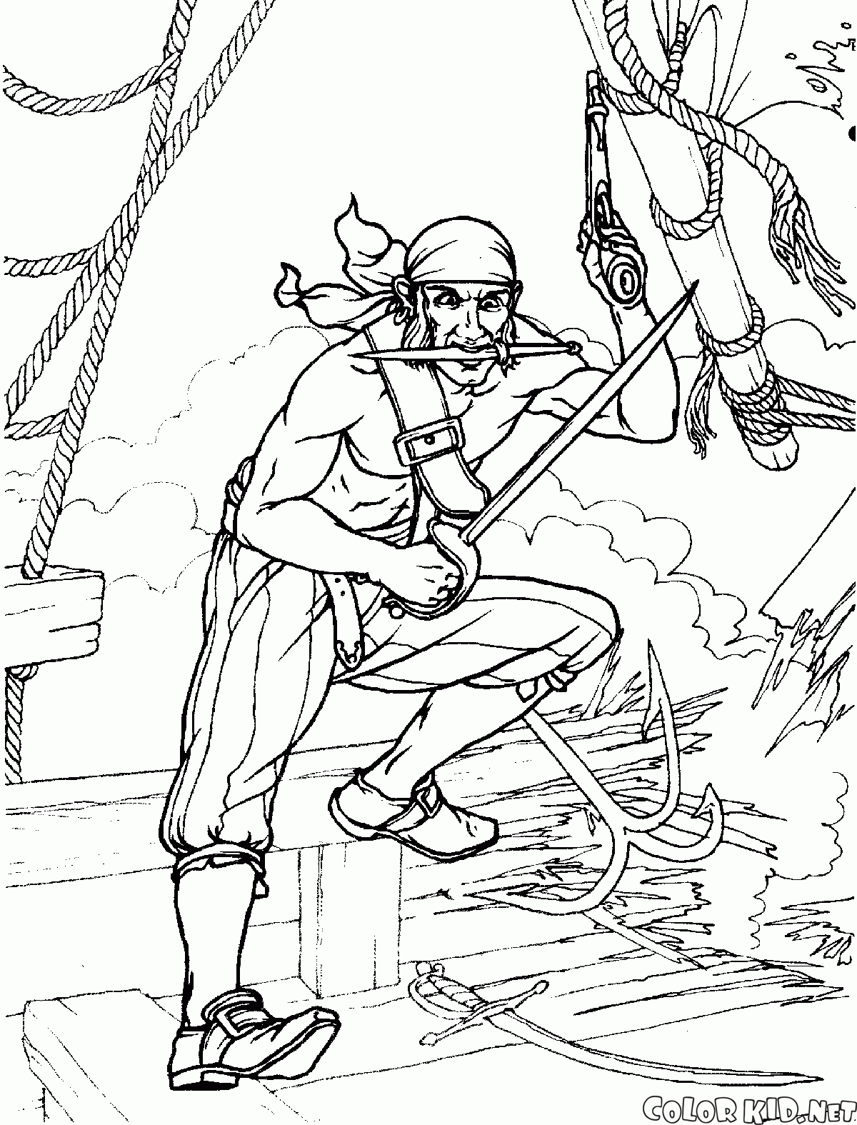 Coloring page - Pirates