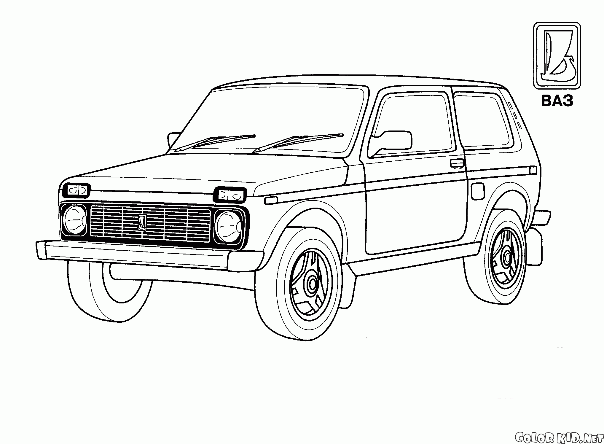 Coloring page - Jeeps