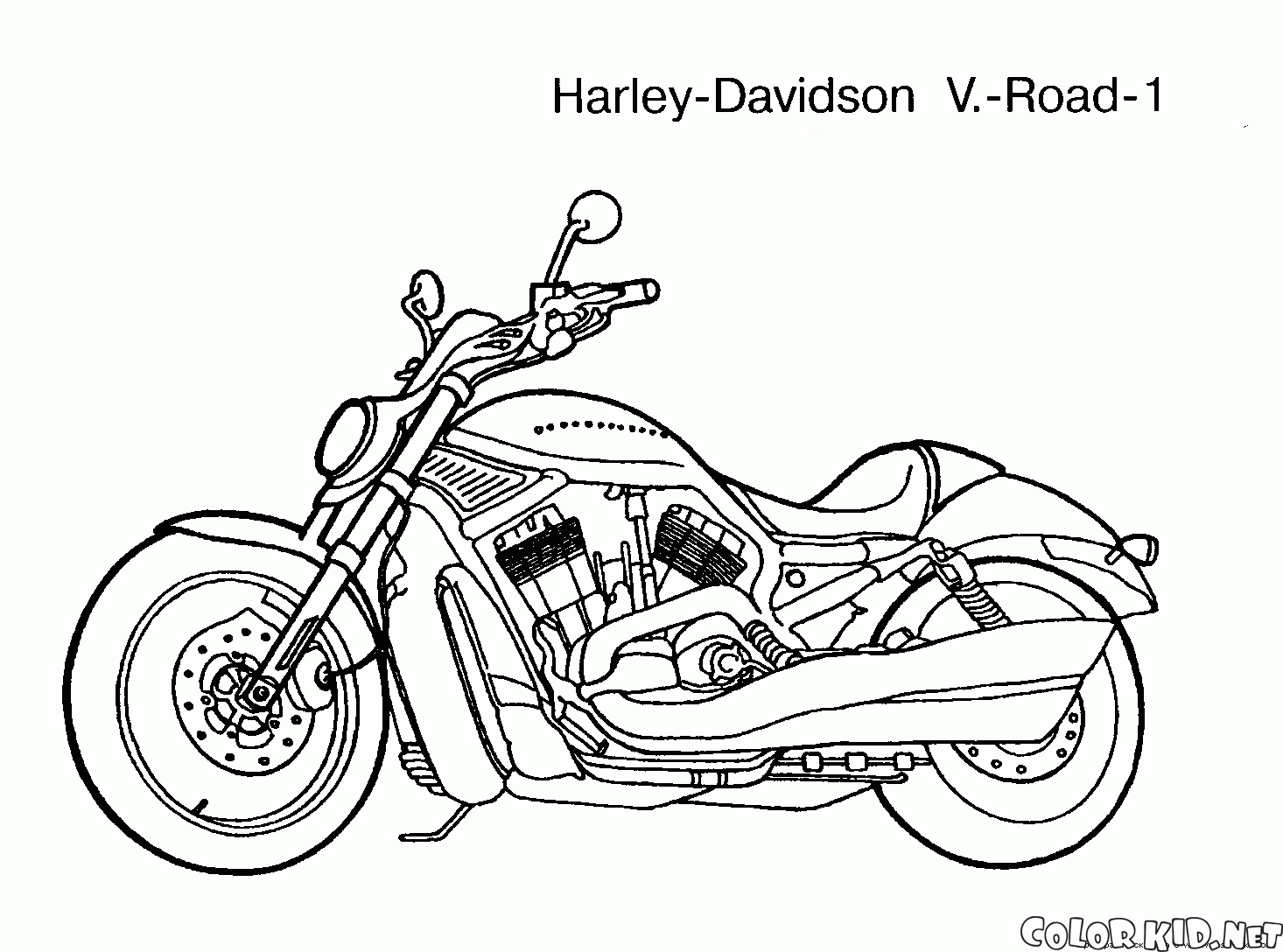 coloring page  motorcycles