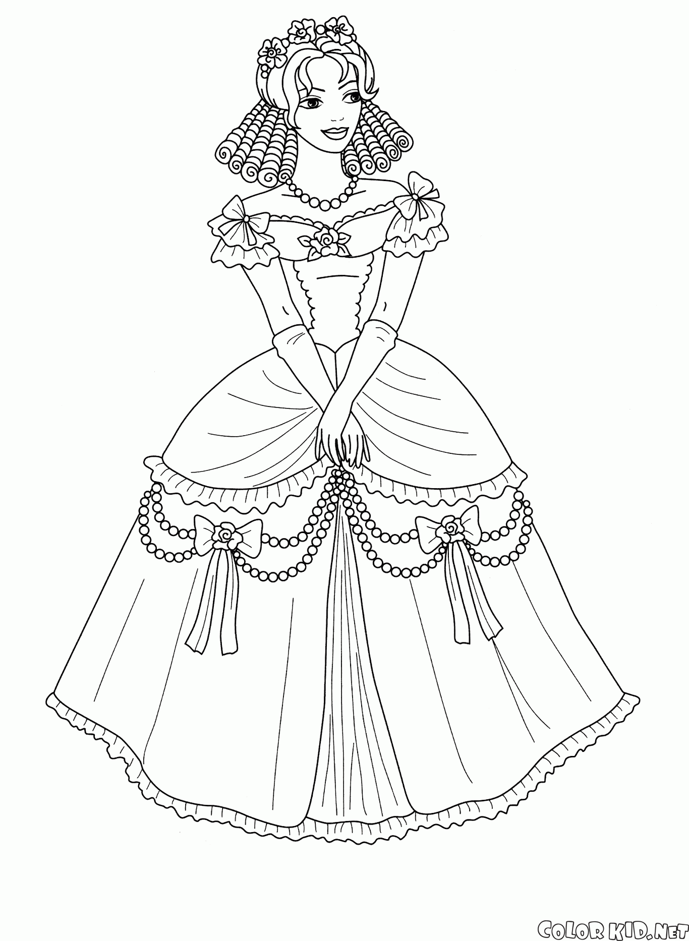 Coloring page - For little princesses