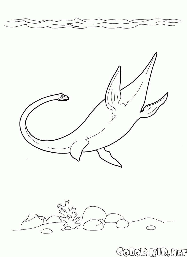 underwater dinosaurs coloring pages - photo #18