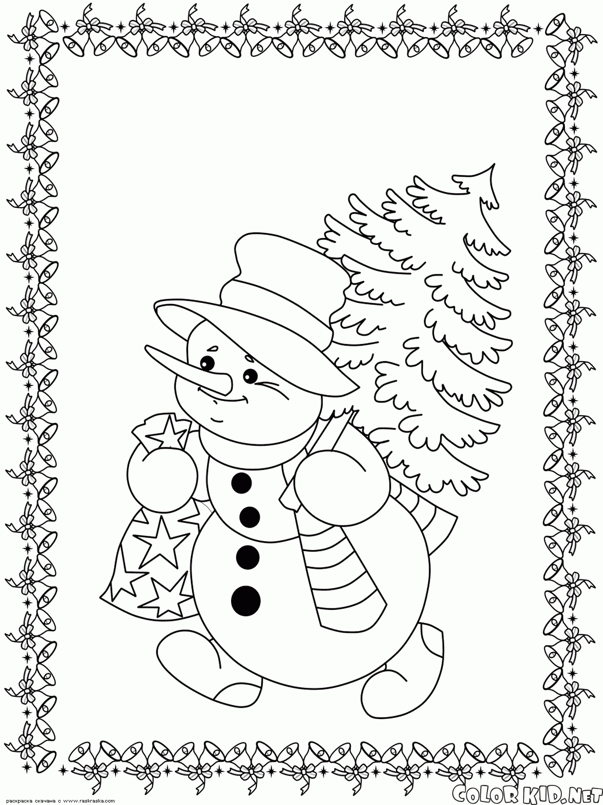 dancing snowman coloring pages - photo #10