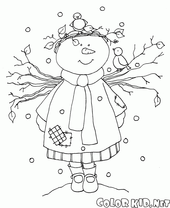 dancing snowman coloring pages - photo #20