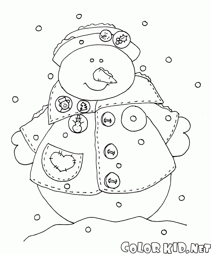 dancing snowman coloring pages - photo #24