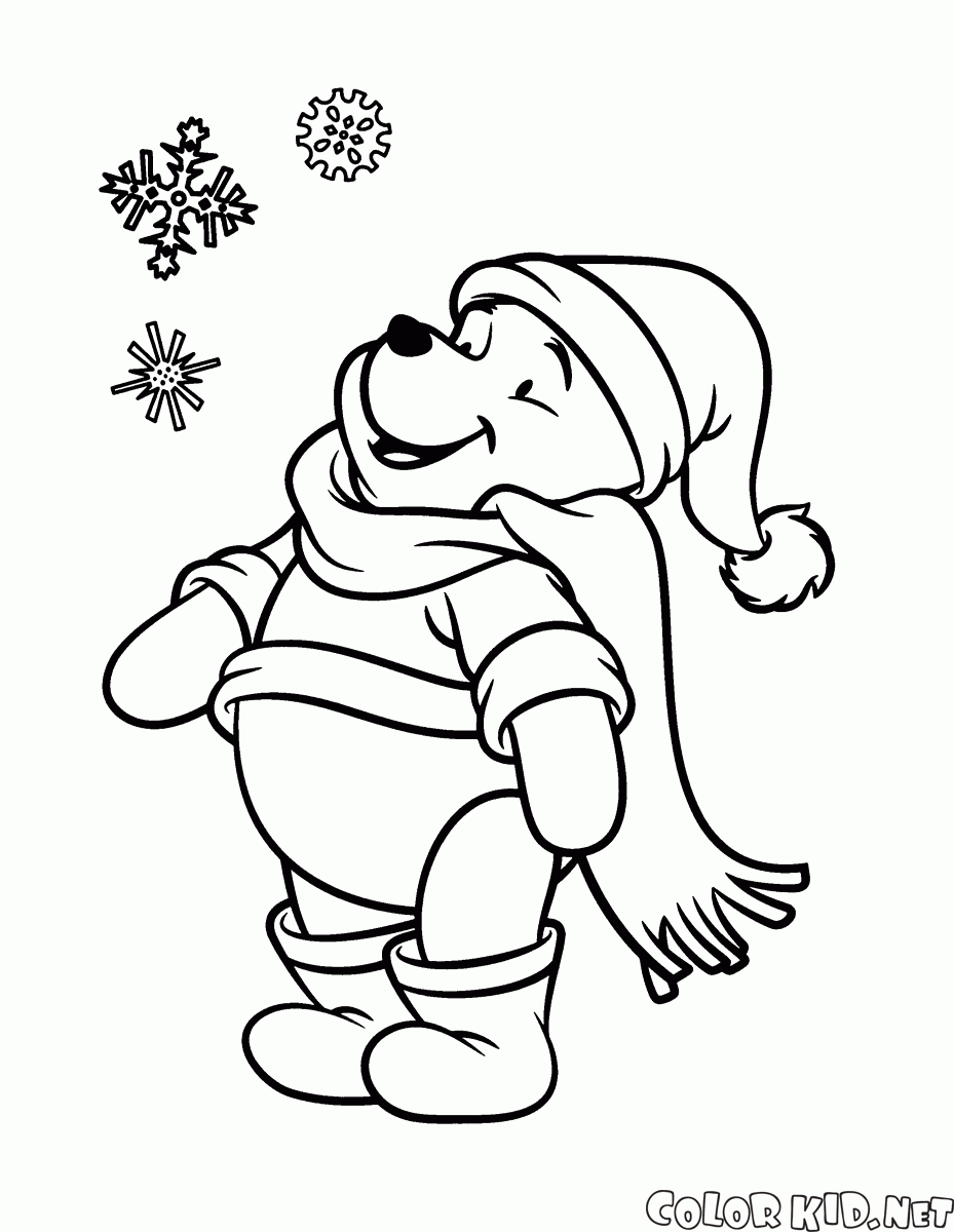 Coloring page Disney New Year