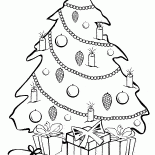 christmas tree with gifts