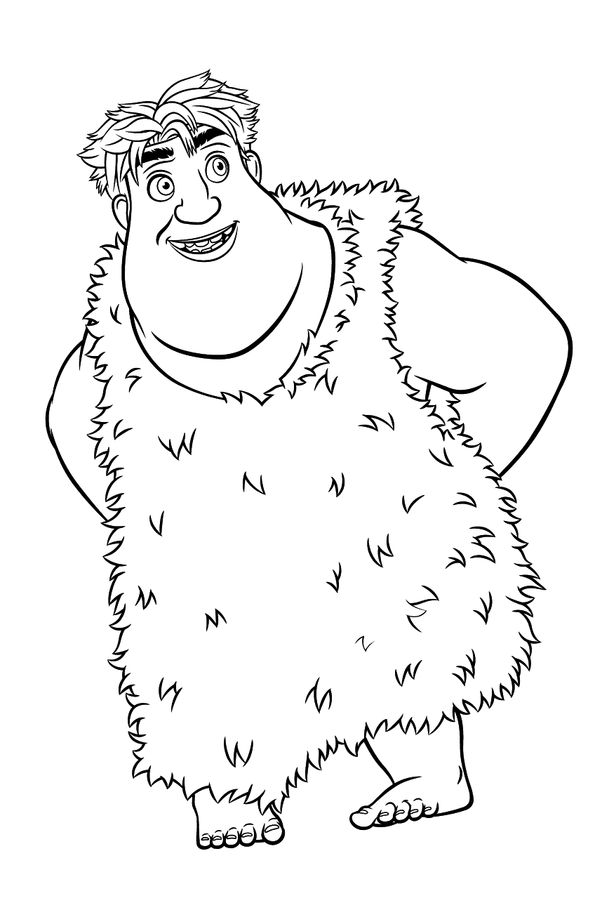 Coloring Page - Cheerful Thunk