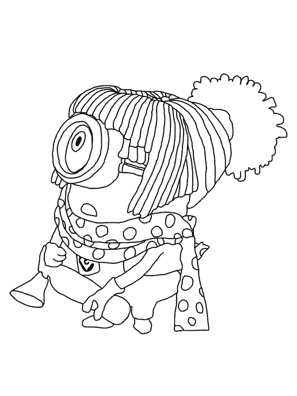 Coloring page - Minion Lucy
