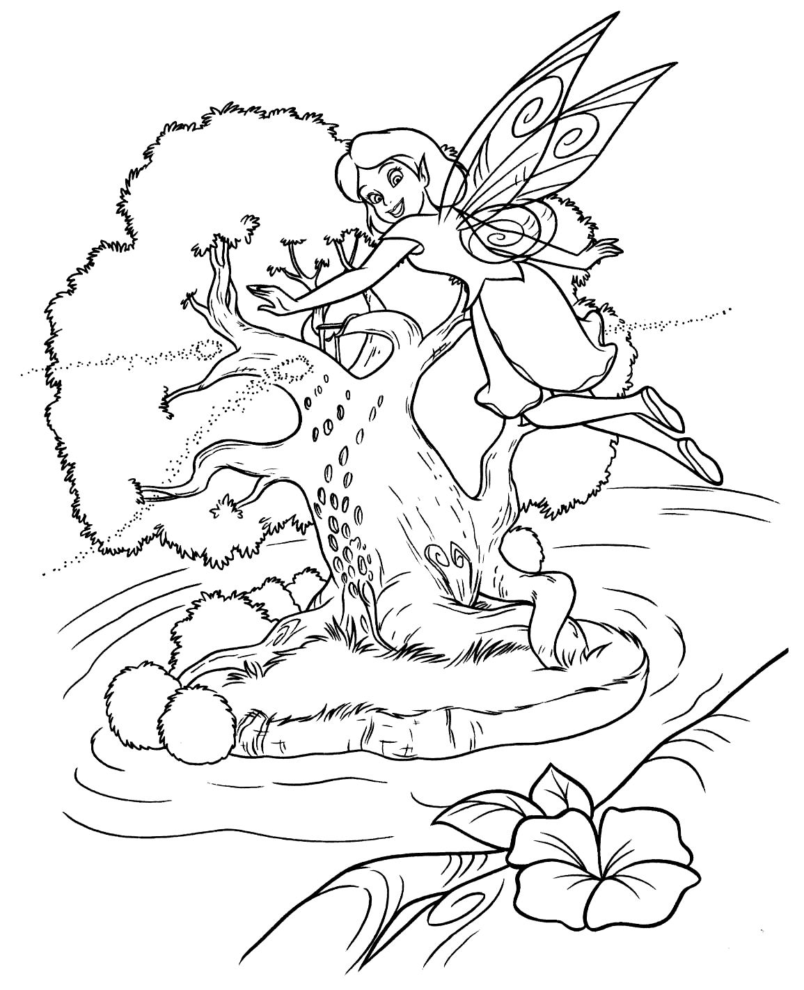 Coloring page - Fairys wings