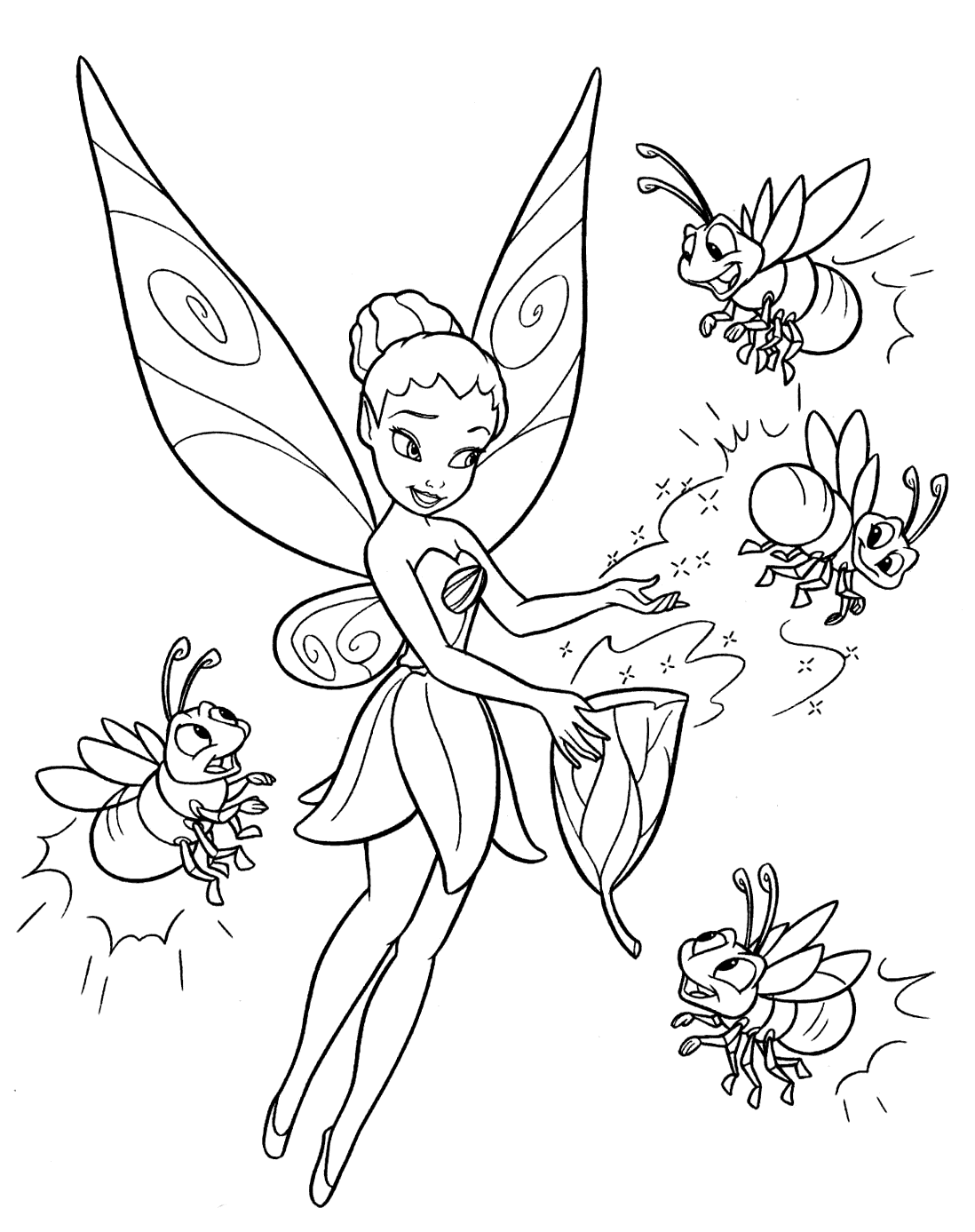Sleeping Beauty Fairies Coloring Pages