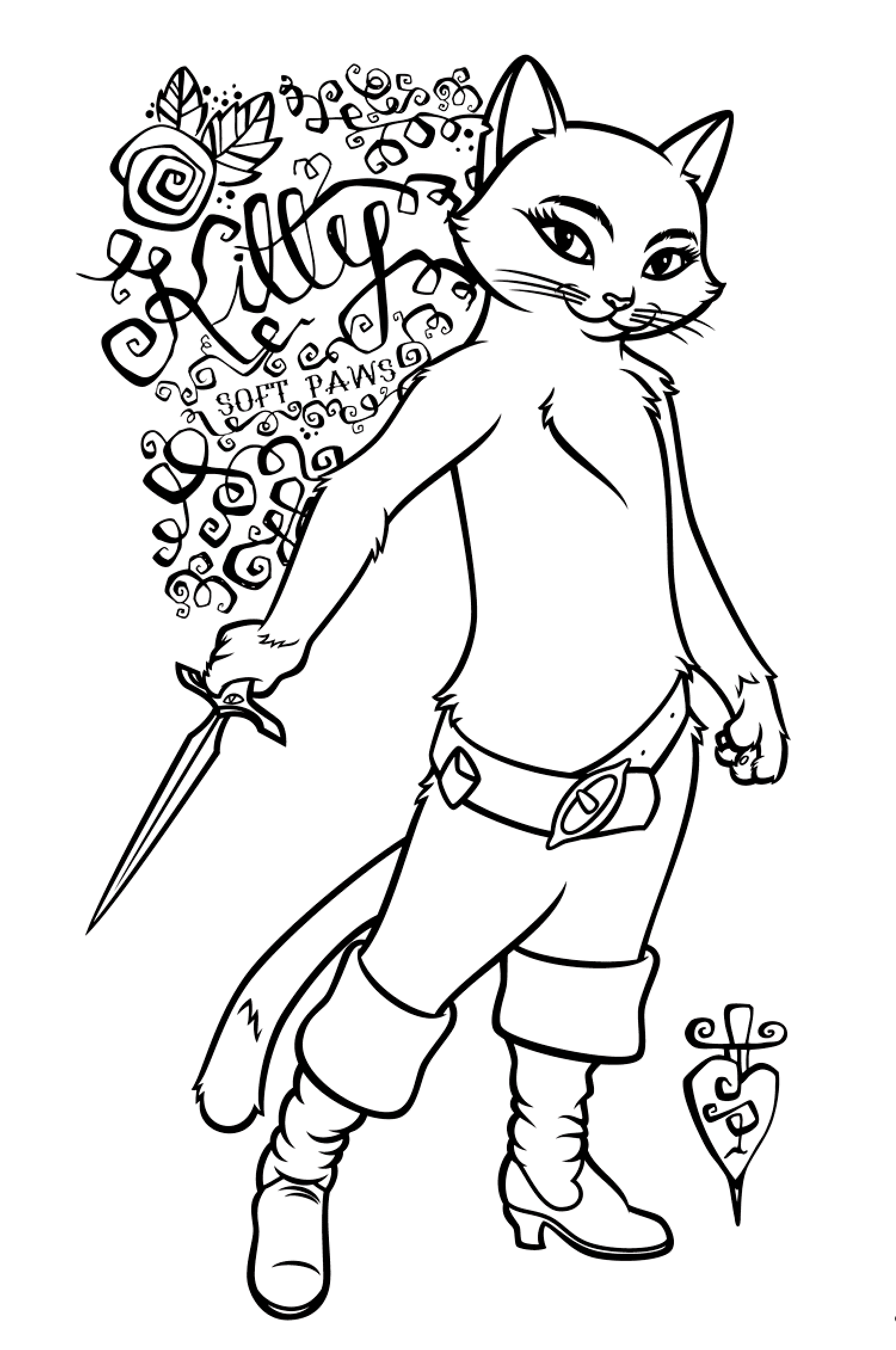 Coloring page - Kitty Softpaws